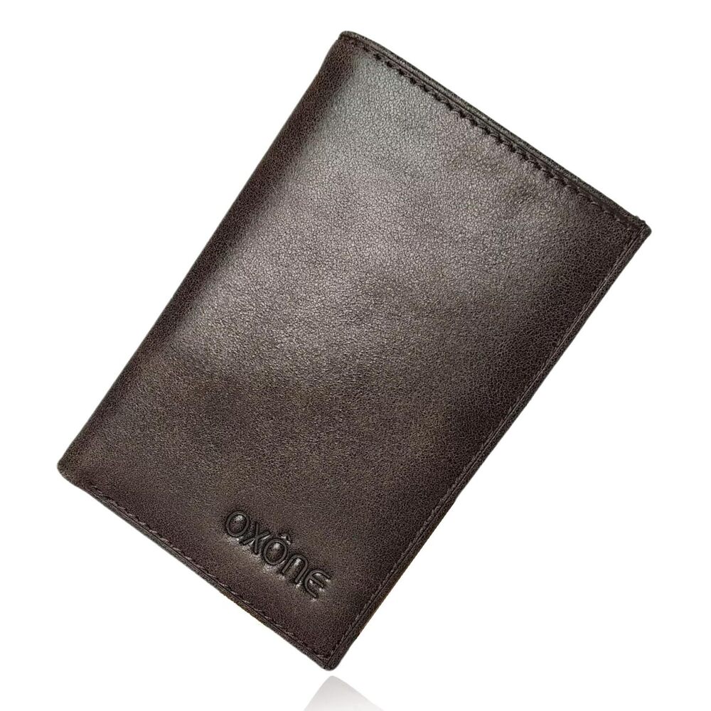 2557 Slim RFID Blocking Leather Bifold Wallet, Front Pocket Minimalist Card
